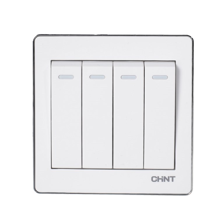 Công tắc bốn 1 chiều CHINT NEW6-D00700 16AX 250V