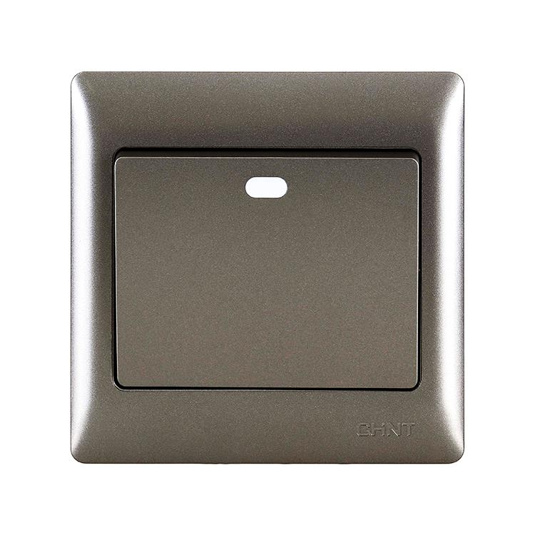 Bộ công tắc trung gian CHINT NEW7-G07101A Gray Black 10A 250V