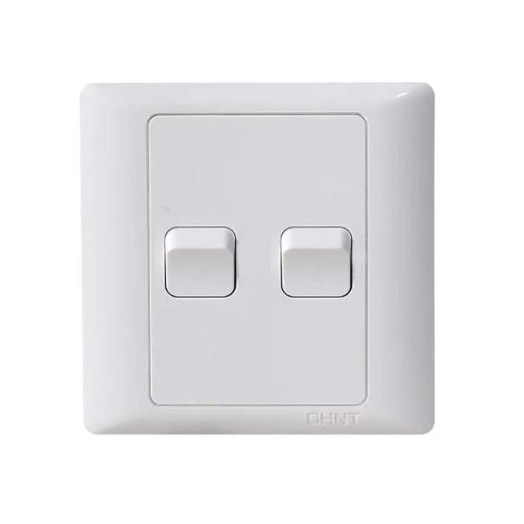 Công tắc đôi 1 chiều CHINT NEW7-G00310 16A 250V
