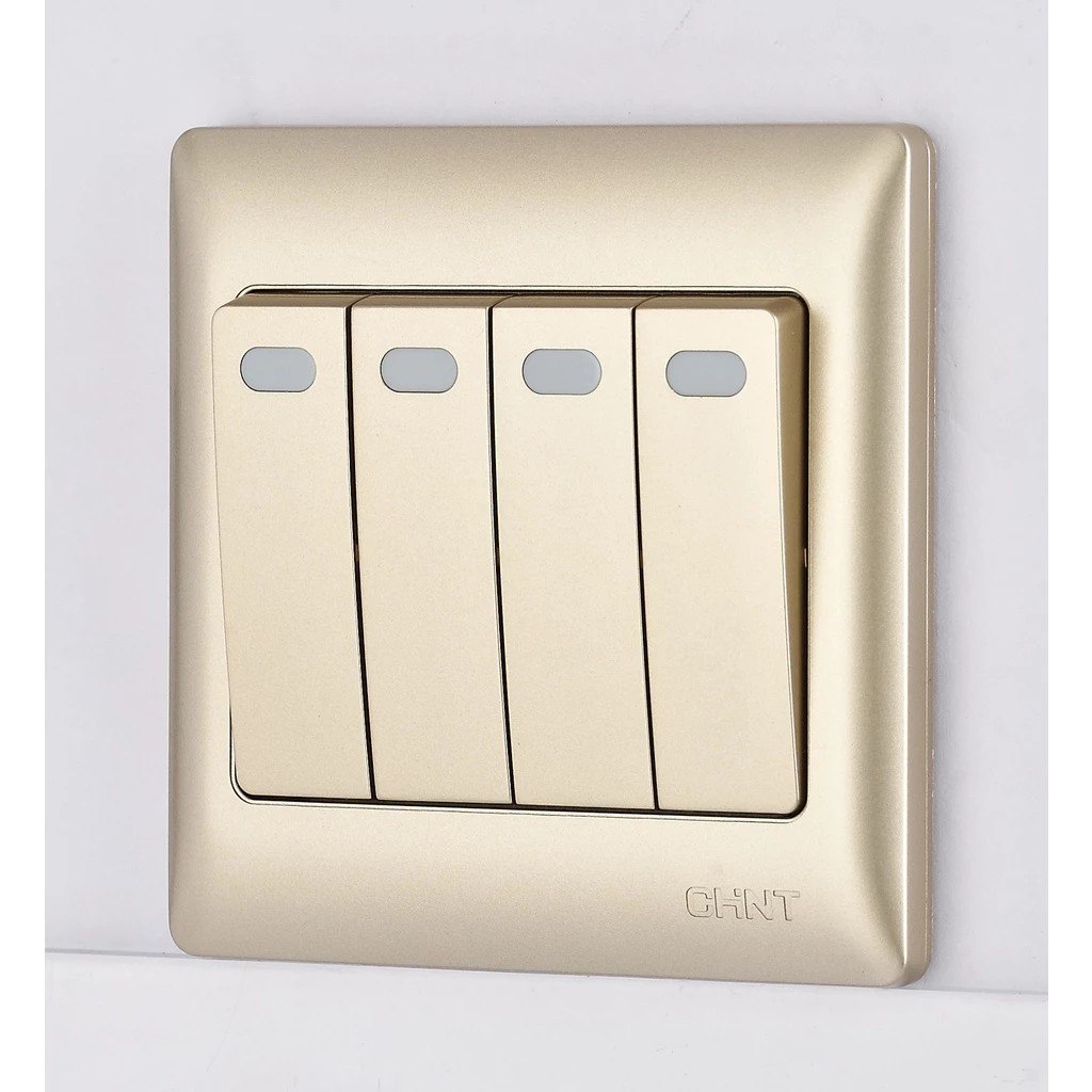 Công tắc bốn 1 chiều CHINT NEW7-G00702A 10AX 250V