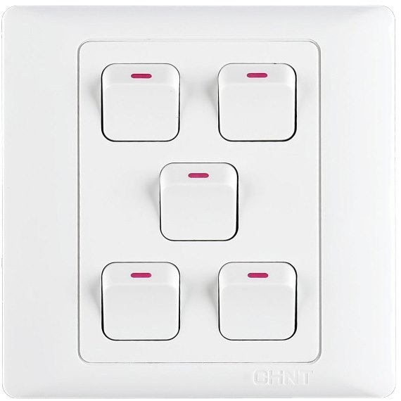 Công tắc năm 1 chiều CHINT NEW7-G00900 10A 250V