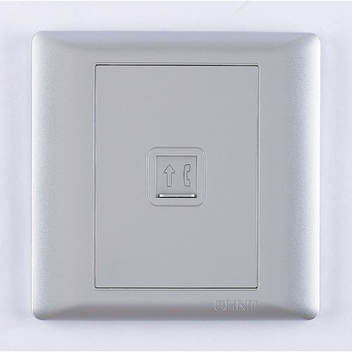 Bộ ổ cắm điện thoại đơn 4 lõi CHINT NEW7-G20308A Silver