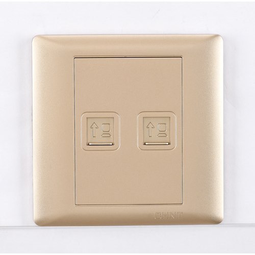 Ổ cắm mạng Cat 5e đôi 8 lõi CHINT NEW7-G20502A