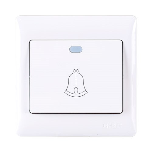 Bộ nút nhấn chuông CHINT NEW7-G30200A White 10A 250V
