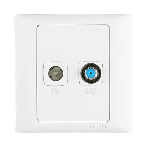 Ổ cắm truyền hình vệ tinh TV-SAT CHINT NEW7-G32800