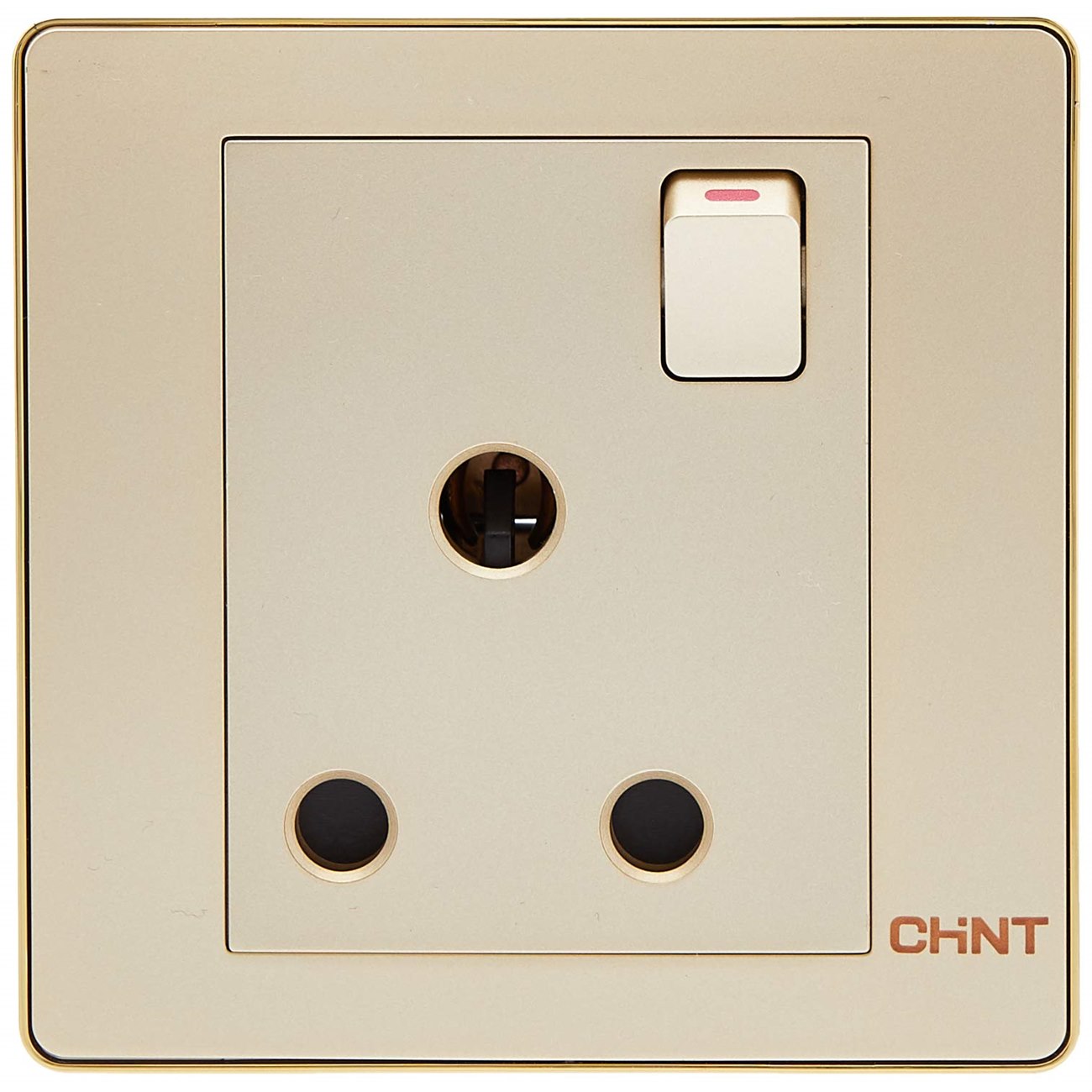 Ổ cắm đơn 3 chấu có công tắc CHINT NEW7-G42902 15A 250V