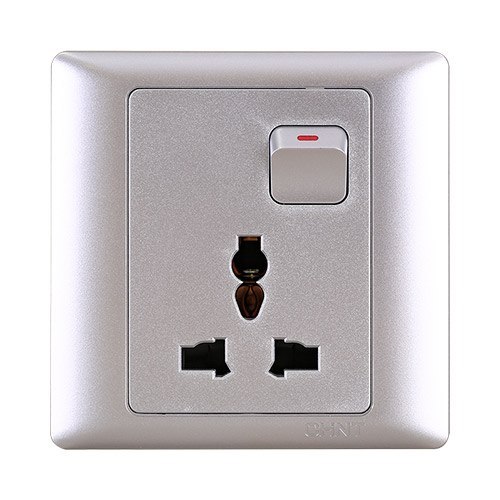 Ổ cắm đa năng có công tắc CHINT NEW7-G442/CS 10A 250V