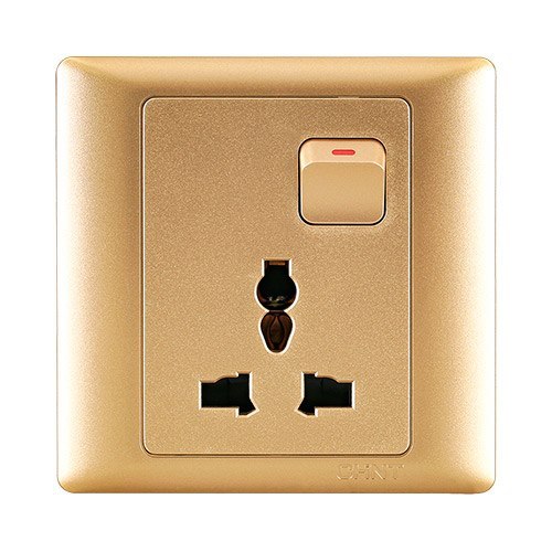 Ổ cắm đa năng có công tắc CHINT NEW7-G442/X 10A 250V