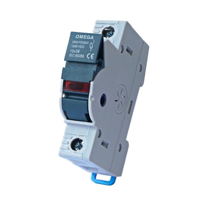 Ngắt mạch cầu chì DC OMEGA, có đèn báo
