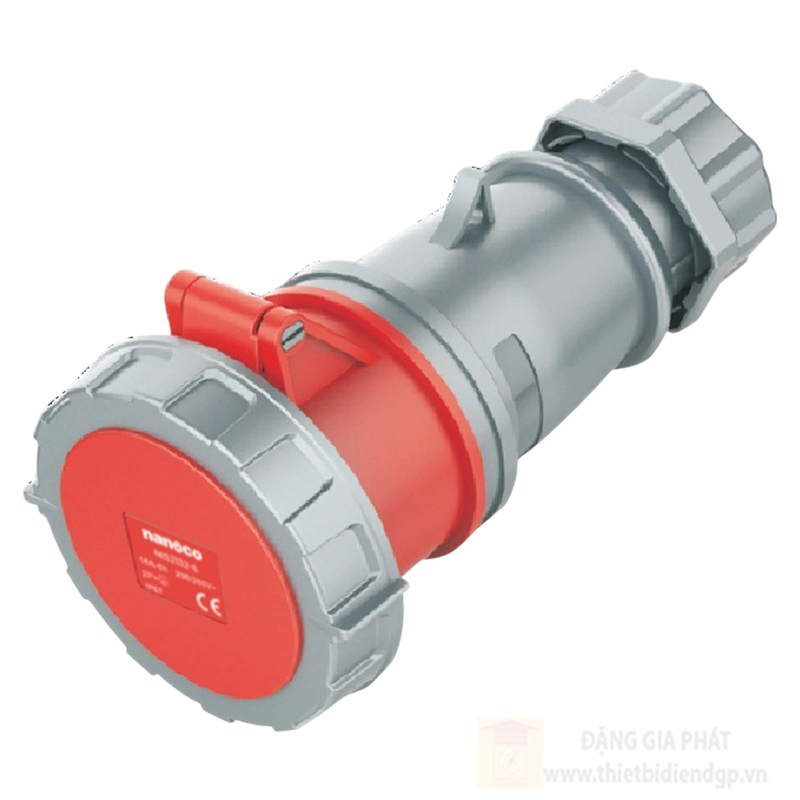 Ổ cắm nối công nghiệp Nanoco 5P - 400V - 6H - IP67 loại kín nước nước