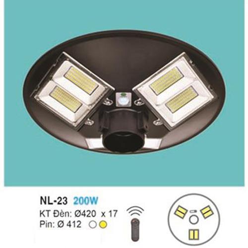 Đèn đĩa bay UFO Năng Lượng Mặt Trời Ø420 x 17 - Pin:Ø412