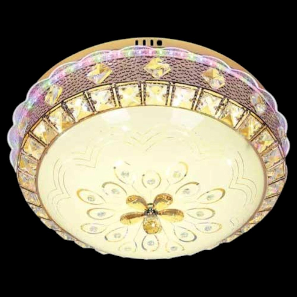 Đèn mâm tròn mica led 30W, Ø500 x H200, 3 màu ánh sáng