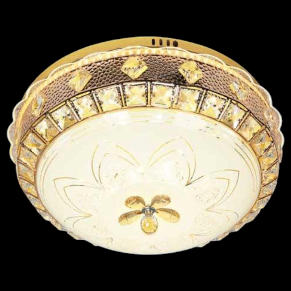 Đèn mâm tròn mica led 30W, Ø500 x H200, 3 màu ánh sáng