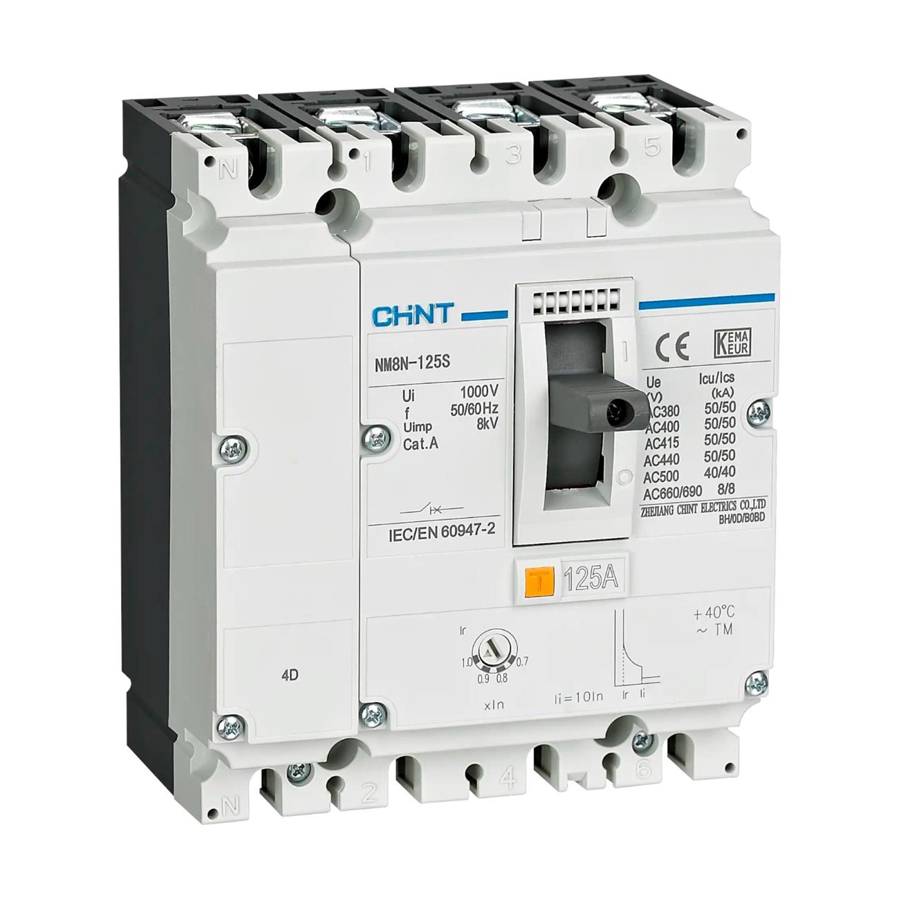MCCB CHINT 4P NM8N-1600x EM ngắn mạch
