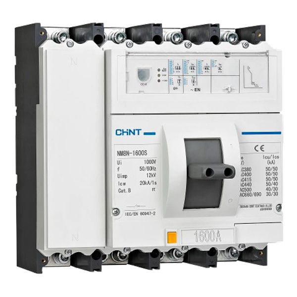 MCCB CHINT 4P NM8N-1600 ngắn mạch