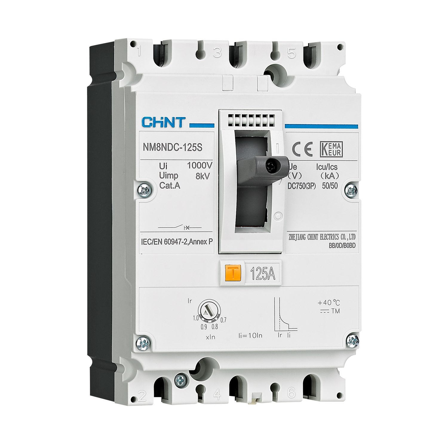 MCCB CHINT 3P NM8NDC-125x TM ngắn mạch