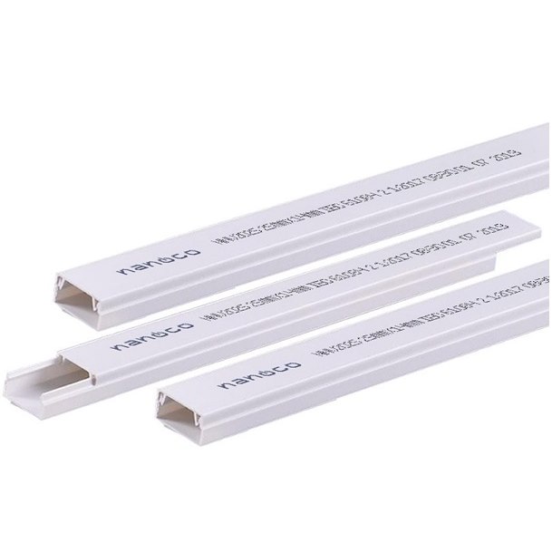 Nẹp luồn dây điện Nanoco NNV1715 dạng vuông 1.7m