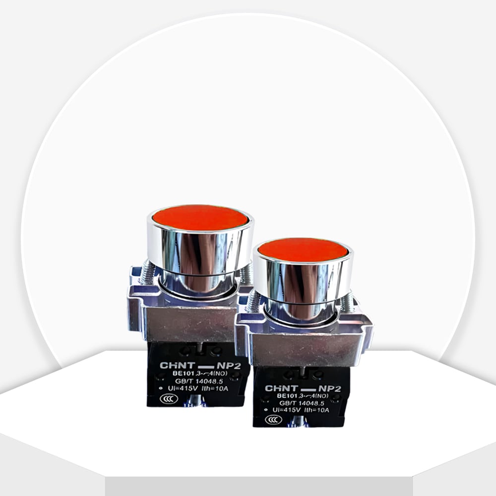 Nút nhấn nhả không đèn CHINT NP2-BA42 màu đỏ