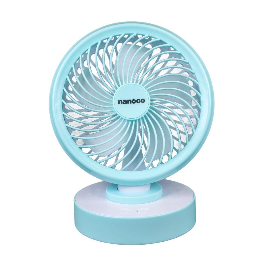 Quạt sạc điện Nanoco NRF6213G/P có chức năng xoay