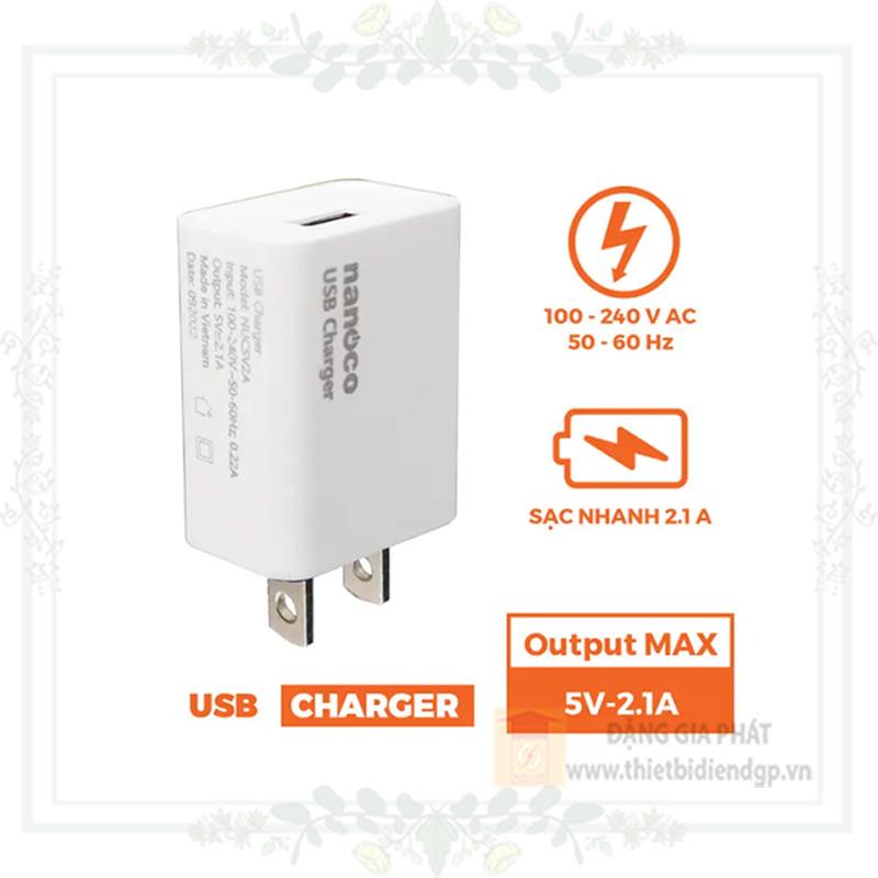 Cốc sạc USB NUC5V2A