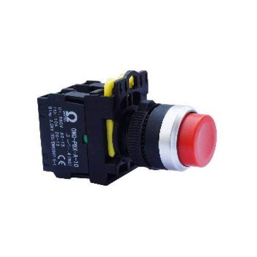 Nút nhấn nhả Ø22 IP65 OMEGA (núm lồi)