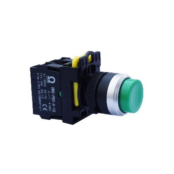 Nút nhấn nhả Ø22 IP65 OMEGA (núm lồi)