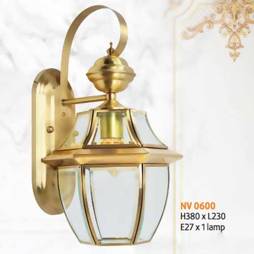 Đèn vách đồng L230 x H380, E27 x 1 lamp