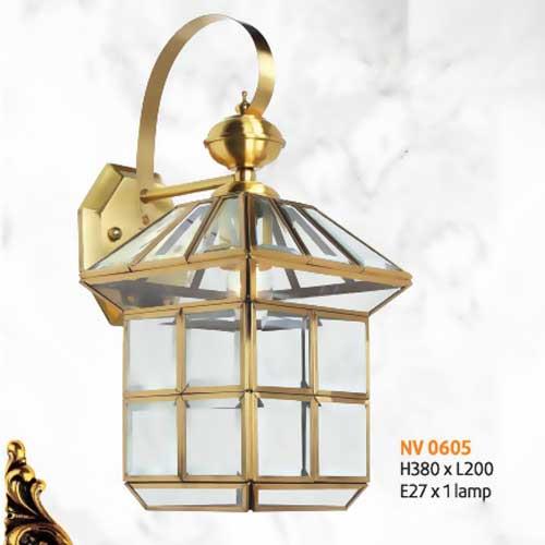 Đèn vách đồng L200 x H380, E27 x 1 lamp