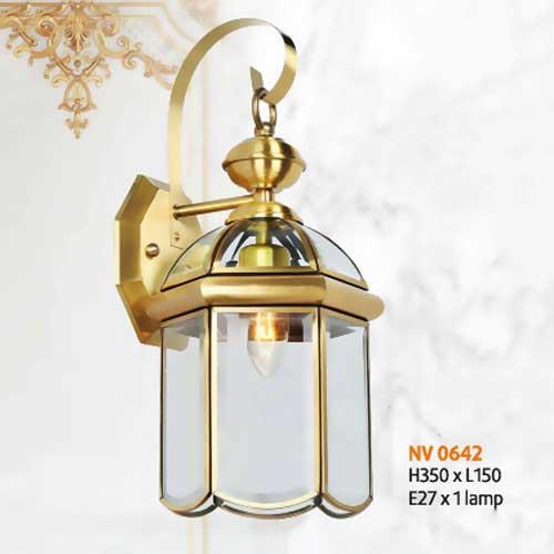 Đèn vách đồng L150 x H350, E27 x 1 lamp