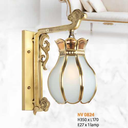 Đèn vách đồng L170 x H350, E27 x 1 lamp