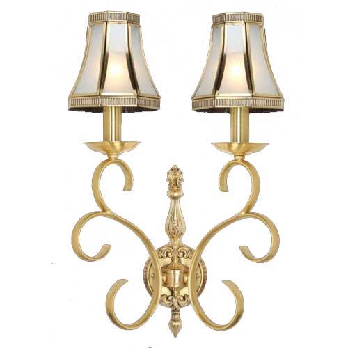 Đèn vách đồng L360 x H540, E14 x 2 lamp