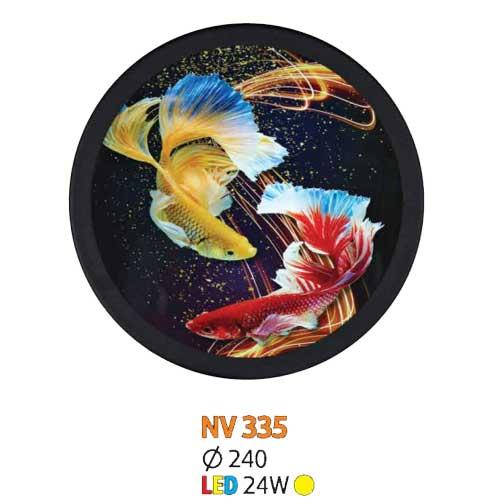 Đèn vách tranh tròn led 24W Ø240, ánh sáng vàng