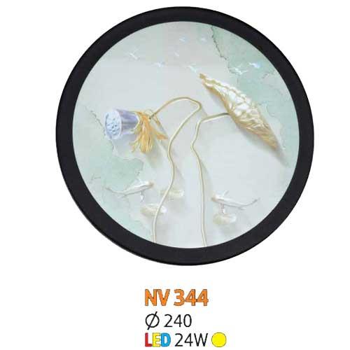 Đèn vách tranh tròn led 24W Ø240, ánh sáng vàng