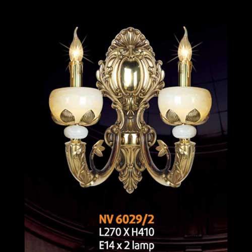 Đèn vách đồng L270 x H410, E14 x 2 lamp