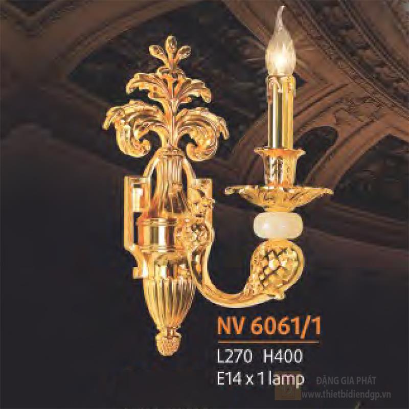 Đèn tường nến đồng phong cách cổ điển L270*H400 - E14*1 Lamp