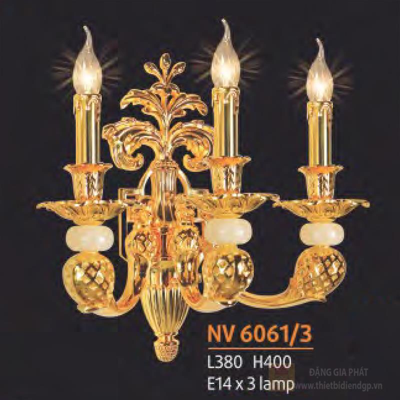 Đèn tường nến đồng phong cách cổ điển L380*H400 - E14*3 Lamp