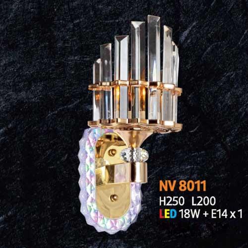 Đèn vách led 18W + E14 x 1, L200 x H250