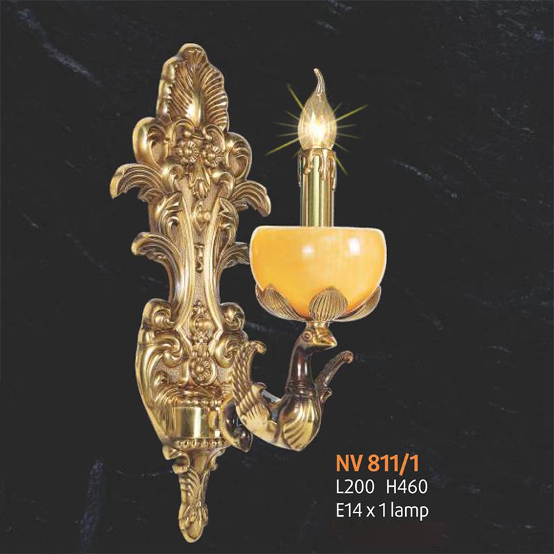 Đèn tường nến cổ điển L200*H460, E14*1 lamp