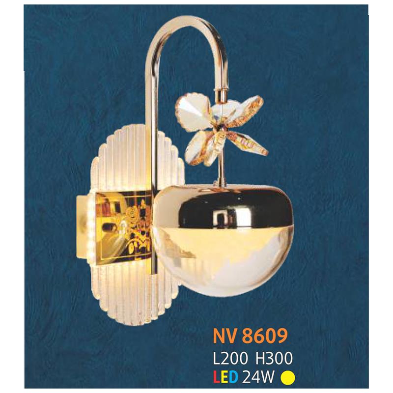 Đèn tường Led 24W trang trí L200*H300 - Ánh sáng vàng