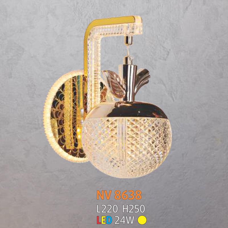 Đèn tường Led 24W trang trí L220*H250 - Ánh sáng vàng