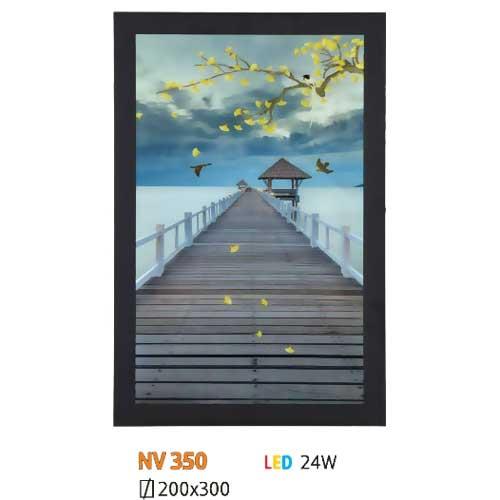 Đèn vách tranh chữ nhật led 24W Ø200 x 300