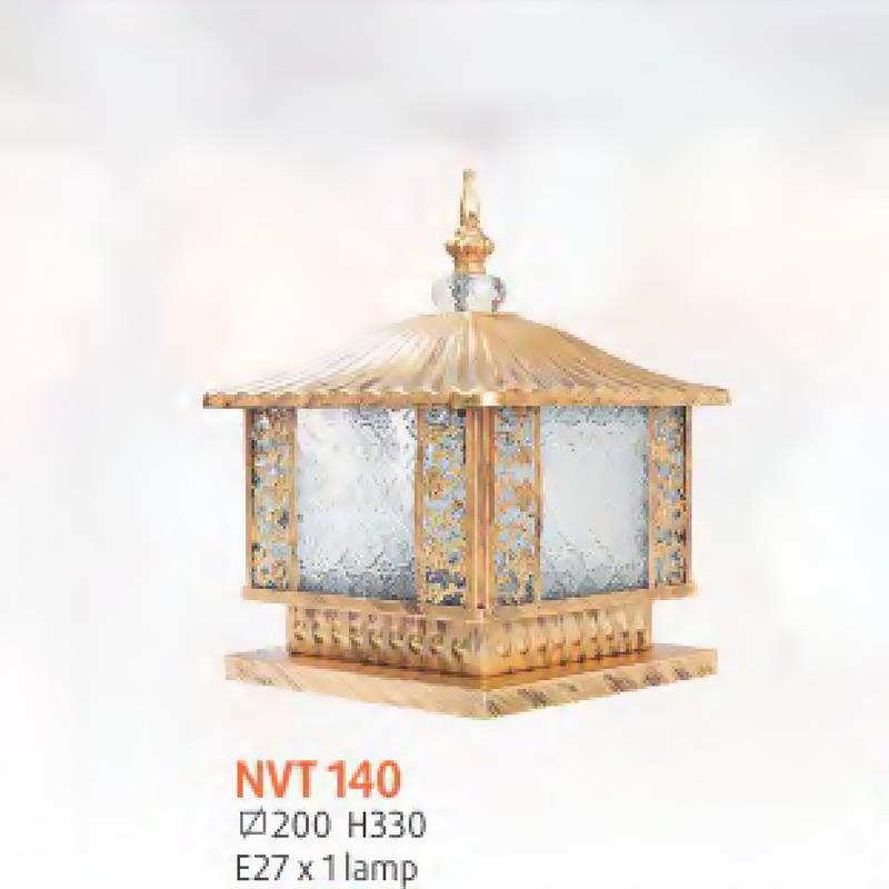 Đèn trụ cổng vuông NVT 140 - E27*1 lamp