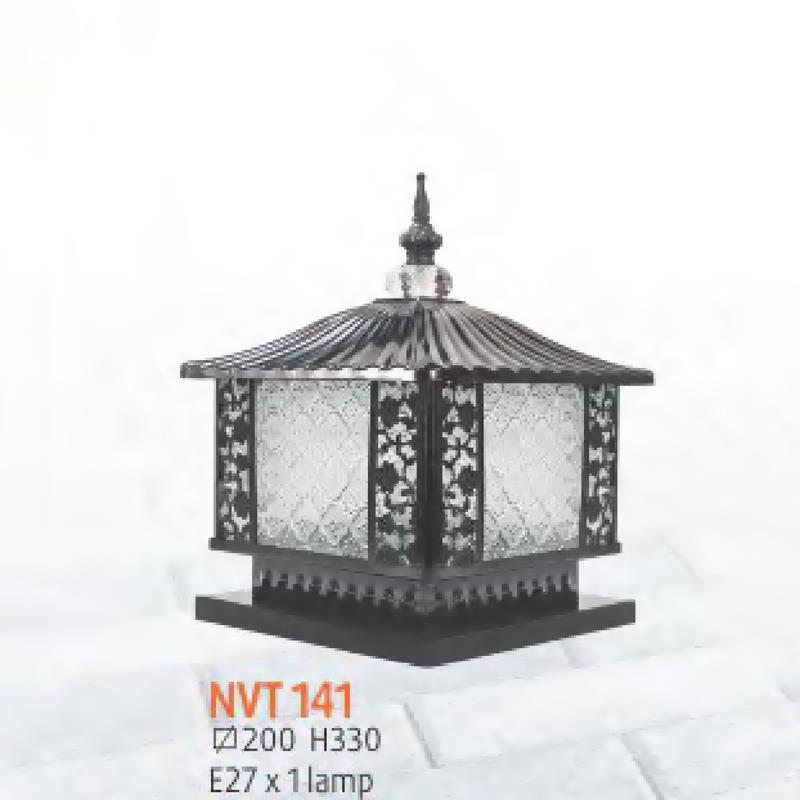 Đèn trụ cổng vuông NVT 141 - E27*1 lamp