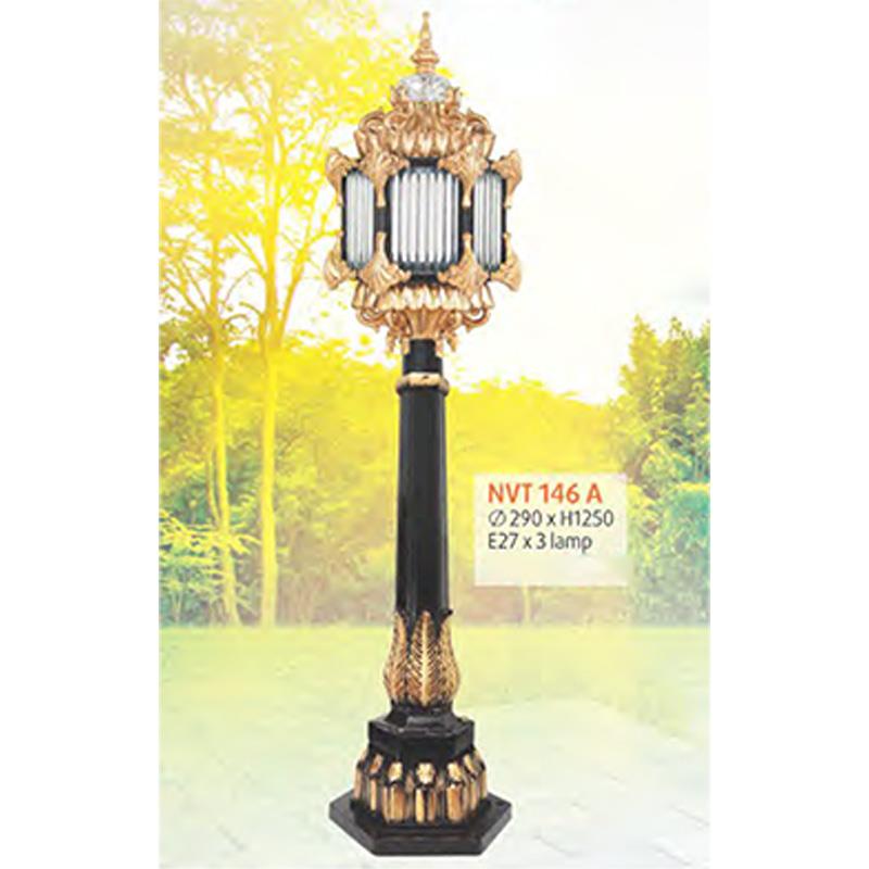 Đèn trụ ngoài trời NVT 146 A - Ø290*H1250 - E27*3