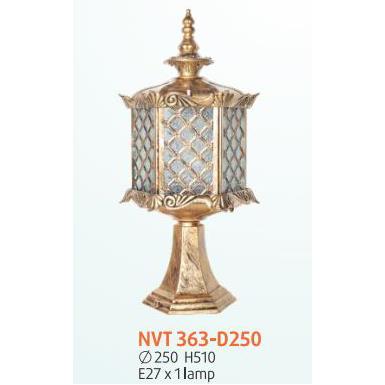 Đèn trụ cổng Ø250*H510 - E27*1 lamp