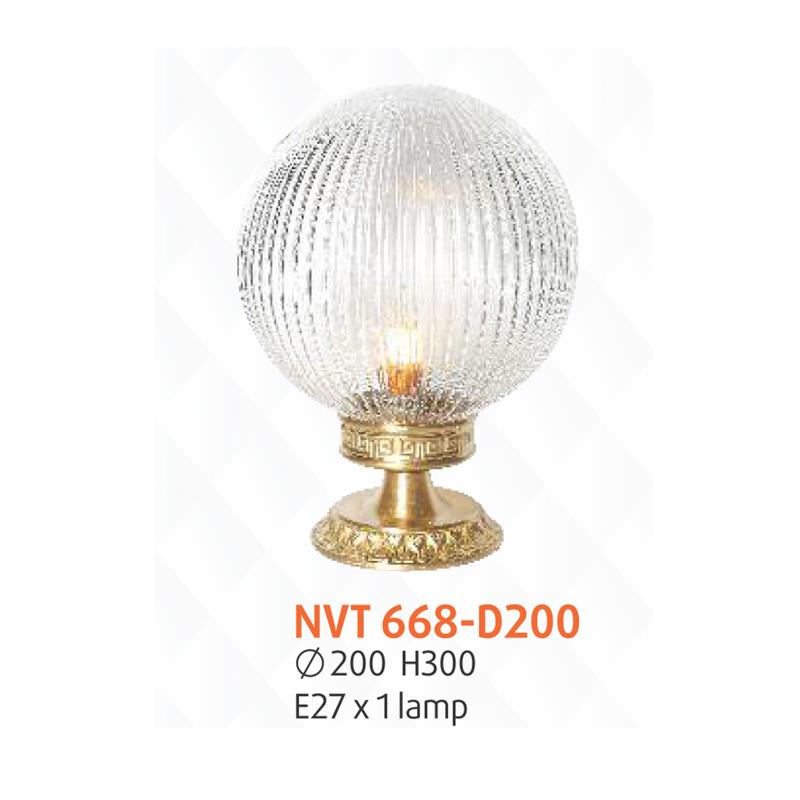 Đèn trụ quả cầu Ø200*H300 - E27*1 lamp