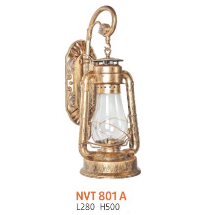 Đèn vách cổng L280*H500 - E27*1 lamp, vỏ vàng
