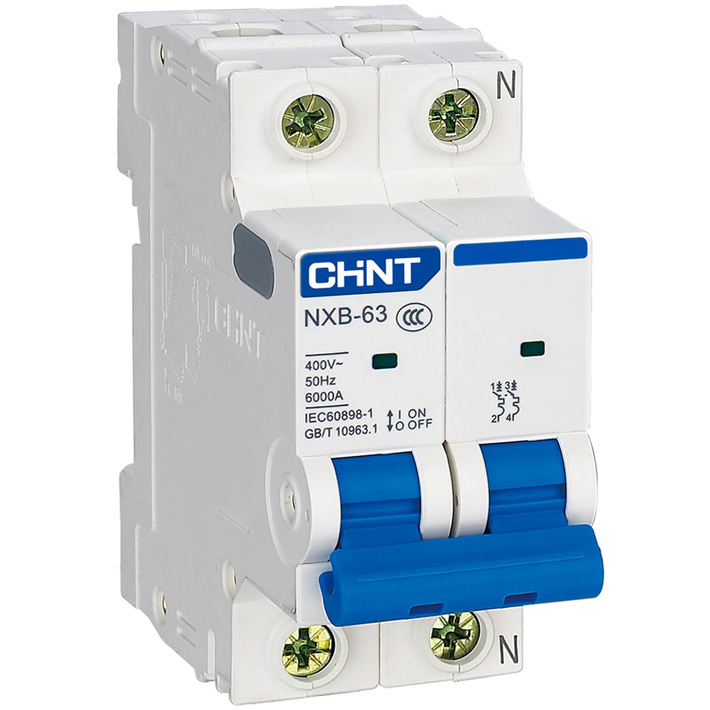 Cầu dao tự động MCB CHINT 2P-6kA Type B
