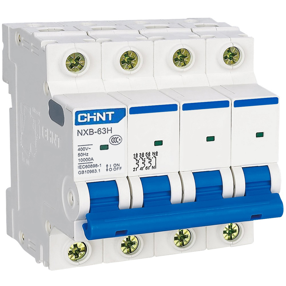 Cầu dao tự động CHINT MCB NXB-63H 4P-10kA Type B