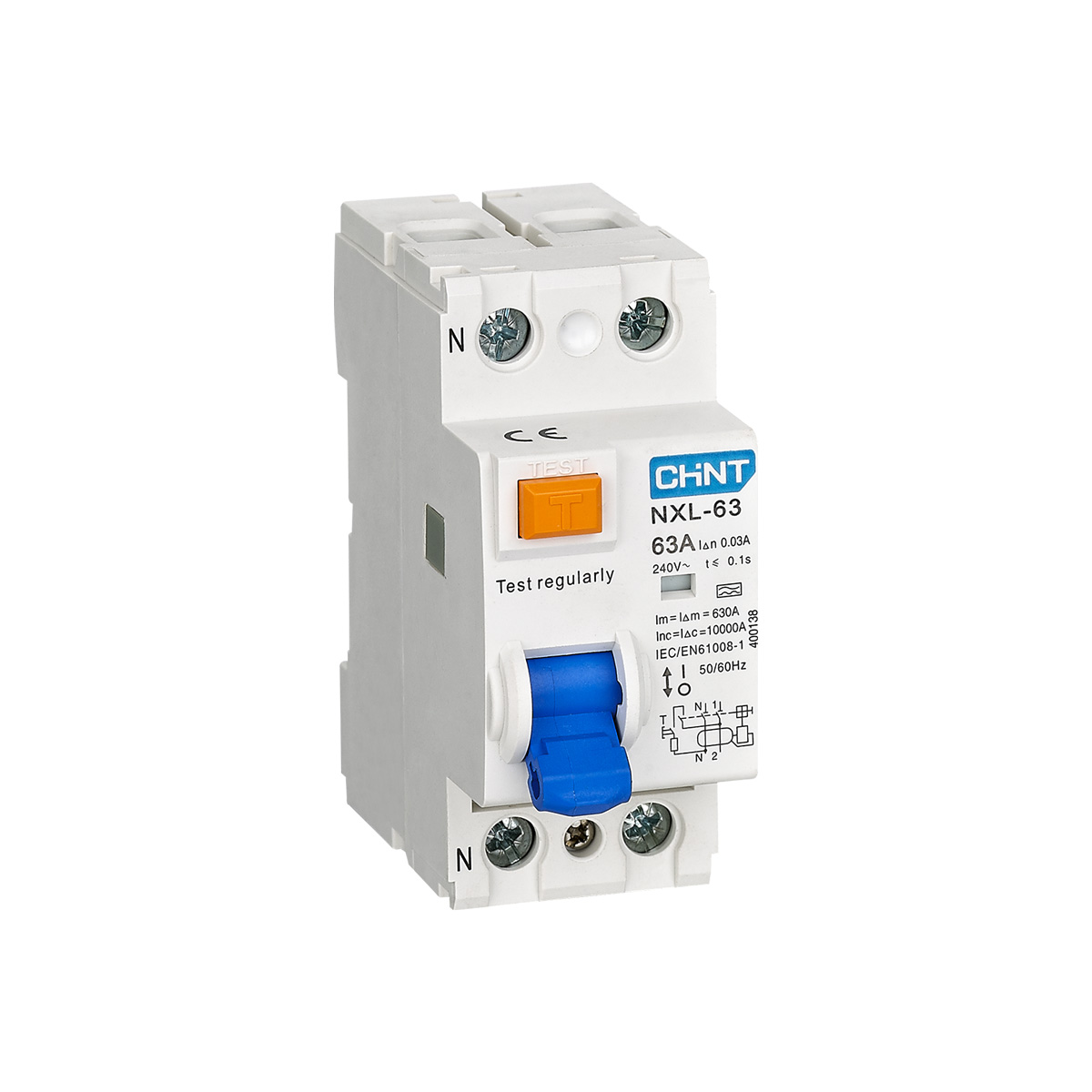 RCCB CHINT NL1-63 2P AC 6kA